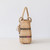 CHRISTIAN DIOR Mini Lady Dior D-Lite Raffia Effect Cannage Pale Gold Hardware 