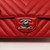 VAN CLEEF & ARPELS 17S Mini Red Caviar Rectangular with silver hardware 