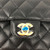 VAN CLEEF & ARPELS Classic Black Quilted Medium Caviar with gold hardware 