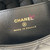 CHANEL Phone Holder with Chain 25S Black Quilted Lambskin Light Gold Hardware 
