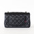 Mini Rectangular Flap 24S Black Quilted Lambskin Light Gold Hardware