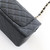 Mini Rectangular Flap 24S Black Quilted Lambskin Light Gold Hardware