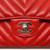 VAN CLEEF 
ARPELS 17S Classic Red Medium Chevron Caviar with silver hardware 