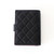 CHANEL Passport Holder 25S Black Quilted Caviar Light Gold Hardware 