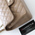 CHANEL Classic Small Flap 22A Dark Beige Quilted Caviar Light Gold Hardware 