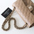 CHANEL Classic Small Flap 22A Dark Beige Quilted Caviar Light Gold Hardware 