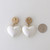 CHANEL Heart Drop CC Large Earrings  21B Crystal Pearl Pink Light Gold 