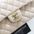 CHANEL Classic Small Flap 23P Ecru Quilted Caviar Light Gold Hardware 