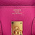 HERMES Birkin 25 Rose Shocking Chevre Gold Hardware 