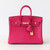 HERMES Birkin 25 Rose Shocking Chevre Gold Hardware 