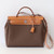 HERMES Herbag  Zip PM 31 Retourne Toile Officier Etoupe Dune &  Naturel Sable Vache Hunter Palladium Hardware 