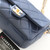 CHANEL Twist Your Button Flap 22A Small Navy Quilted Caviar Brushed Gold Hardware 