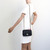 CHANEL Classic Mini Square  Flap 18B Black Quilted Caviar Light Gold Hardware 