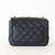 CHANEL Classic Mini Square  Flap 18B Black Quilted Caviar Light Gold Hardware