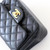 CHANEL Classic  Mini Square  Flap 18B Black Quilted Caviar Light Gold Hardware 