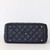 Timeless Tote 22K Navy Quilted Caviar Gold Hardware
