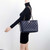 Timeless Tote 22K Navy Quilted Caviar Gold Hardware