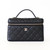 CHANEL Partial payment: Vanity Top  Handle Bag with Chain 25K Black Quilted Caviar Light Gold Hardware 