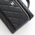 CHANEL Partial payment: Vanity Top  Handle Bag with Chain 25K Black Quilted Caviar Light Gold Hardware 