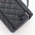 CHANEL Partial payment: Vanity Top  Handle Bag with Chain 25K Black Quilted Caviar Light Gold Hardware 