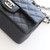 Classic Mini Rectangular Flap 18B Black Quilted Caviar Silver Hardware