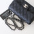Classic Mini Rectangular Flap 18B Black Quilted Caviar Silver Hardware