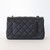 Classic Mini Rectangular Flap 18B Black Quilted Caviar Silver Hardware