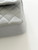 CHANEL Classic Small Flap 21A Gray Quilted Caviar Light Gold Hardware 