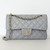 CHANEL Classic Small Flap 21A Gray Quilted Caviar Light Gold Hardware 
