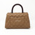 VAN CLEEF 
ARPELS Mini Coco Handle Dark Beige Caviar with ruthenium hardware 