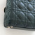 Mini Lady Dior Dark Green Lambskin Cannage Pale Gold Hardware