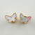 VAN CLEEF & ARPELS Sweet Butterflies Earstuds Mother of Pearl 18K Yellow Gold 