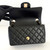 Classic Mini Rectangular Flap Black Quilted Lambskin Light Gold Hardware