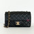 CHANEL Classic Mini Rectangular Flap Black Quilted Lambskin Light Gold Hardware 