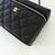 CHANEL Vanity Top Handle  Bag with Chain 26C Black Quilted Caviar Light Gold Hardware 