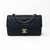 VAN CLEEF & ARPELS 18B Classic Black Mini Rectangular Caviar with light gold hardware 