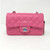 VAN CLEEF & ARPELS 19C Mini Bubblegum Pink Lambskin Rectangular with silver hardware 