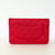 Classic Wallet on Chain Red Quilted Caviar Light Gold Hardware