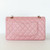 Classic Medium Flap 19S Iridescent Pink Quilted Caviar Light Gold Hardware