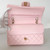 CHANEL Classic Medium Flap 22S Light Pink Quilted Caviar Light Gold 