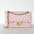 CHANEL Classic Medium Flap 22S Light Pink Quilted Caviar Light Gold 