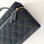 Vanity Top Handle Bag with Chain 26C Denim Quilted Caviar Light Gold Hardware