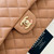 Classic Small Flap 18S Caramel Quilted Caviar Light Gold Hardware