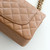 Classic Small Flap 18S Caramel Quilted Caviar Light Gold Hardware
