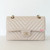 Classic Small Flap 20B Ivory Chevron Caviar Light Gold Hardware