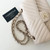 CHANEL Classic Small Flap 20B Ivory Chevron Caviar Light Gold Hardware 