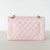 CHANEL Classic Small Flap 26C Light Pink Quilted Caviar Light Gold Hardware 
