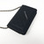 Boy Wallet on Chain Black Caviar with gold hardware