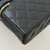 CHANEL Vanity with Chain 26P Black Quilted Caviar Light Gold Hardware 