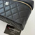 CHANEL Vanity with Chain 26P Black Quilted Caviar Light Gold Hardware 